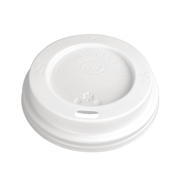 Fiesta Recyclable Coffee Cup Lids White 225ml / 8oz