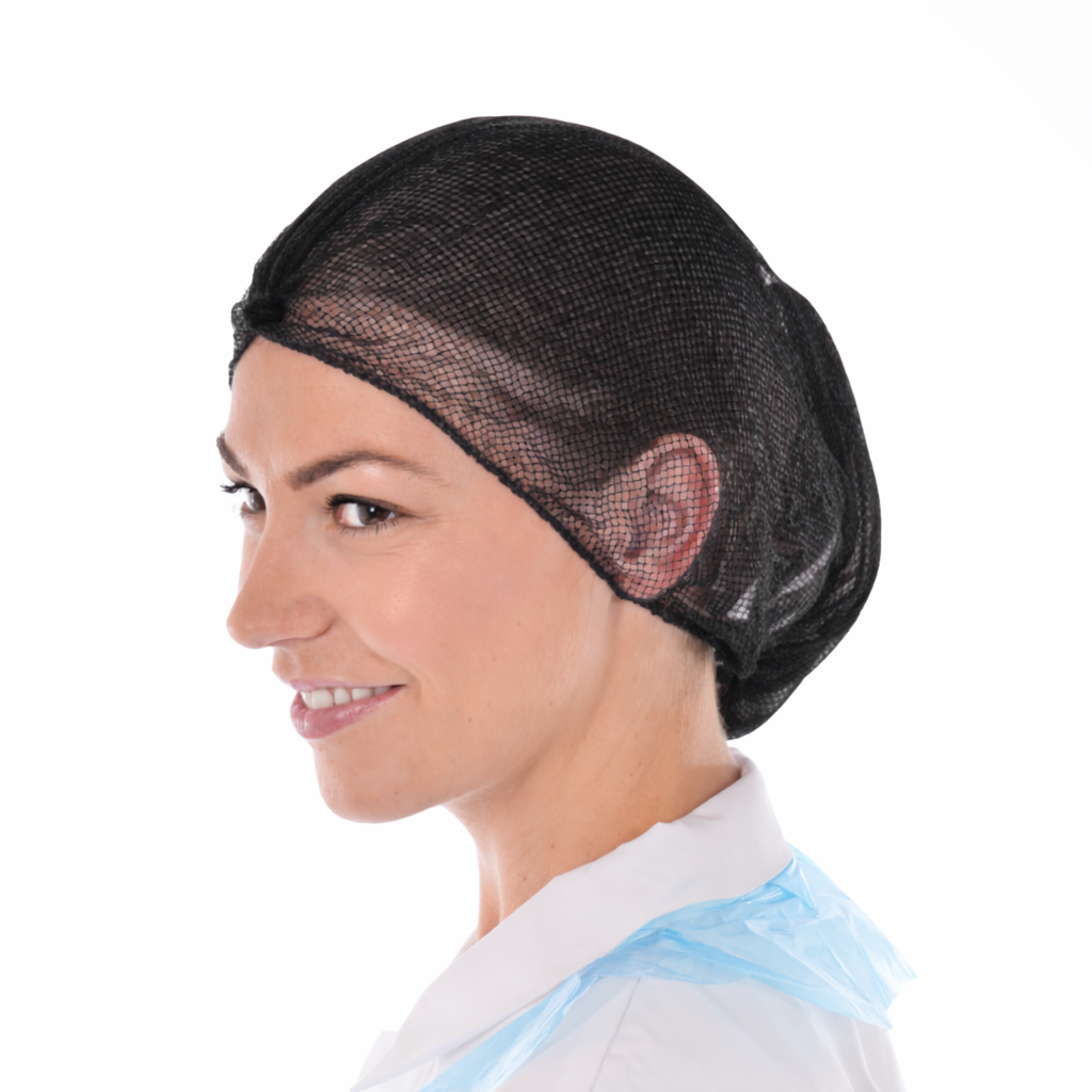 Disposable Black Close Mesh Hairnets