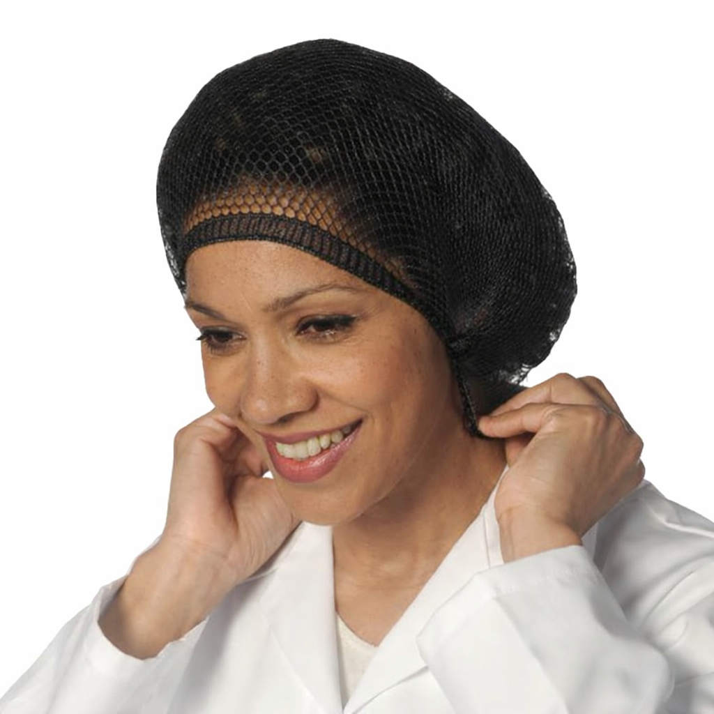 Detectable Black Close Mesh Hairnets