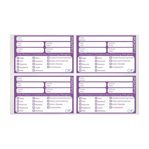 Puracycle Reusable Purple Allergen Labels (20 Pack)