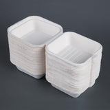 Fiesta Compostable Bagasse Burger Boxes with Bottom Ridges 157mm (500 Pack) - image 3