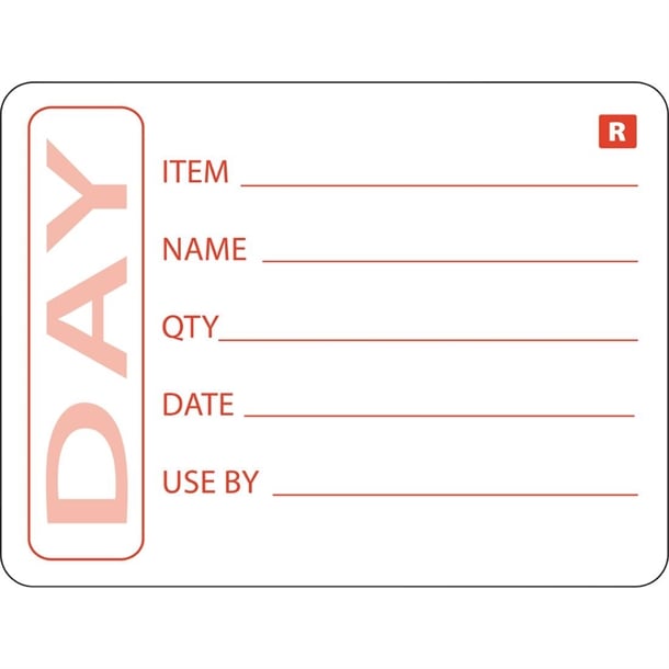 Hygiplas Removable Prepped Food Labels (500 Pack)