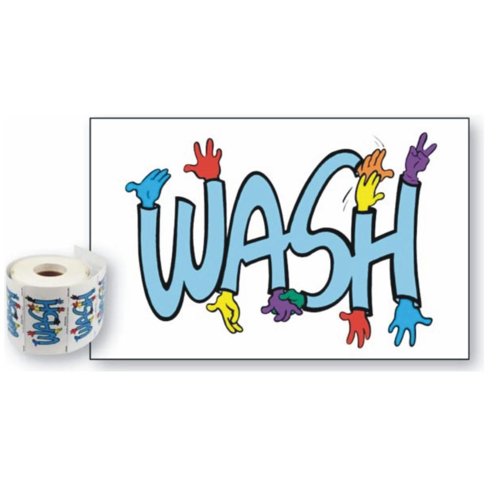 Wash Sticker Pack of 50 Wash Stickers – Food Safety Direct