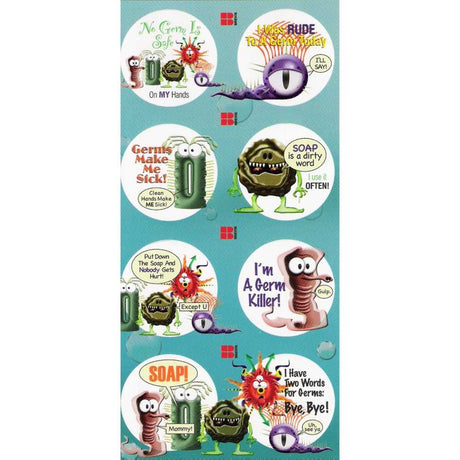 Sample Sticker Sheet (Actual sheet included in the kit may vary)