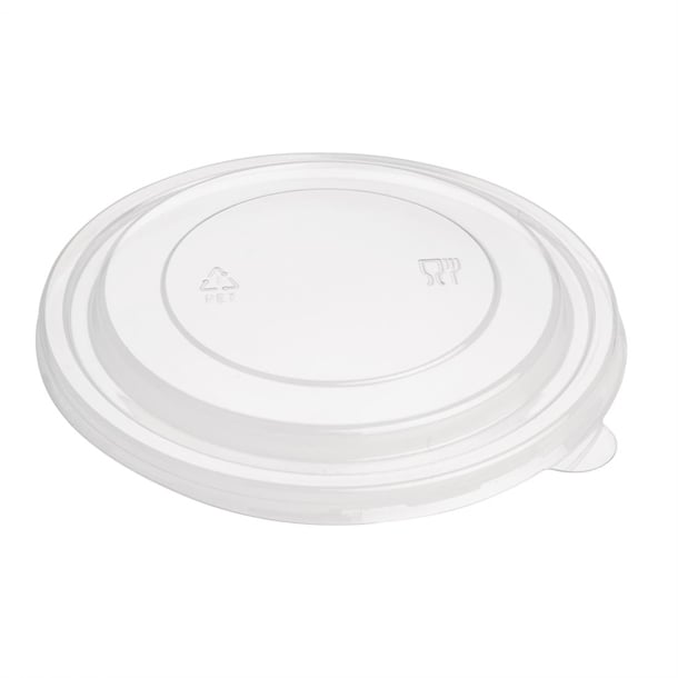 Fiesta Recyclable PET Round Salad Bowl Lids (300 Pack)