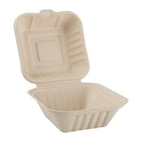Fiesta Compostable Bagasse Burger Boxes Natural 152mm (500 Pack) - image 2
