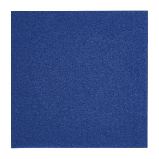 Fiesta Recyclable Lunch Napkins 33x33cm 2ply 1/4 Fold Blue (2000 Pack)