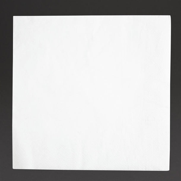 Fiesta Recyclable Dinner Napkins 40x40cm 2ply 1/4 Fold White (2000 Pack)