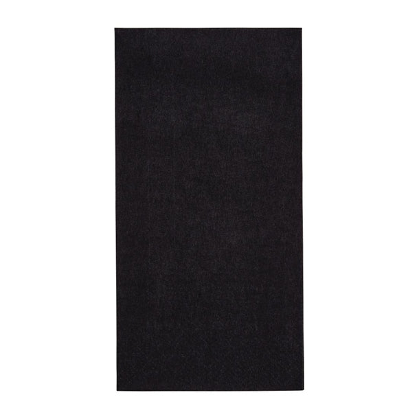 Fiesta Recyclable Dinner Napkin Black 40x40cm 3ply 1/8 Fold (1000 Pack)