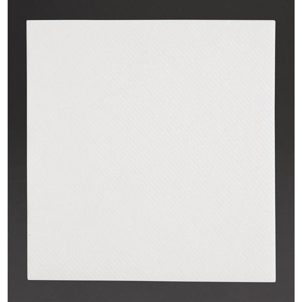 Fiesta Recyclable Premium Tablin Cocktail Napkin White 24x24cm Airlaid 1/4 Fold (2400 Pack)