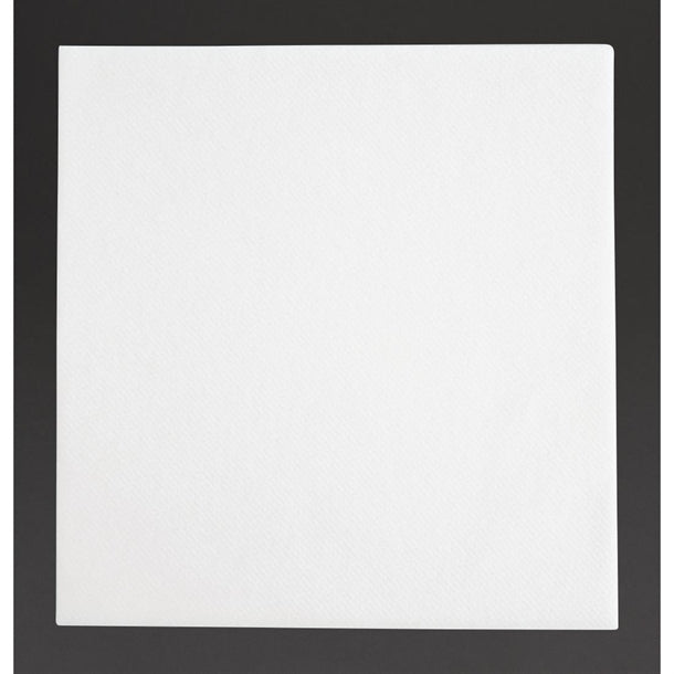 Fiesta Recyclable Premium Tablin Dinner Napkin White 40x40cm Airlaid 1/4 Fold (500 Pack)