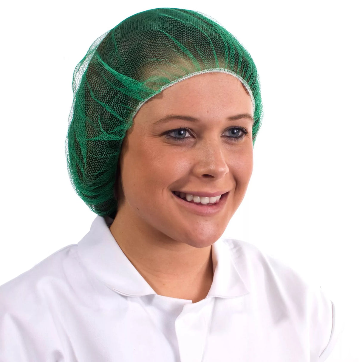 Supertouch Green Disposable Mesh Hair Nets – 20" | Pack of 100