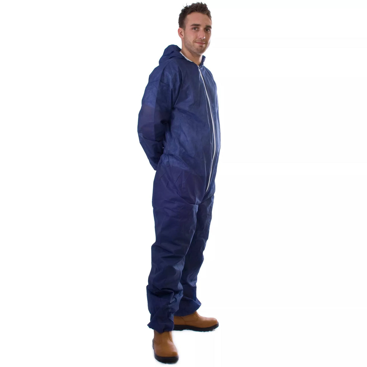 Disposable Supertouch PP Non-Woven Blue Coverall | Case of 50