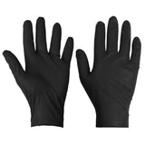 Box of x100 Supertouch Black Disposable Nitrile Diamond Grip Gloves