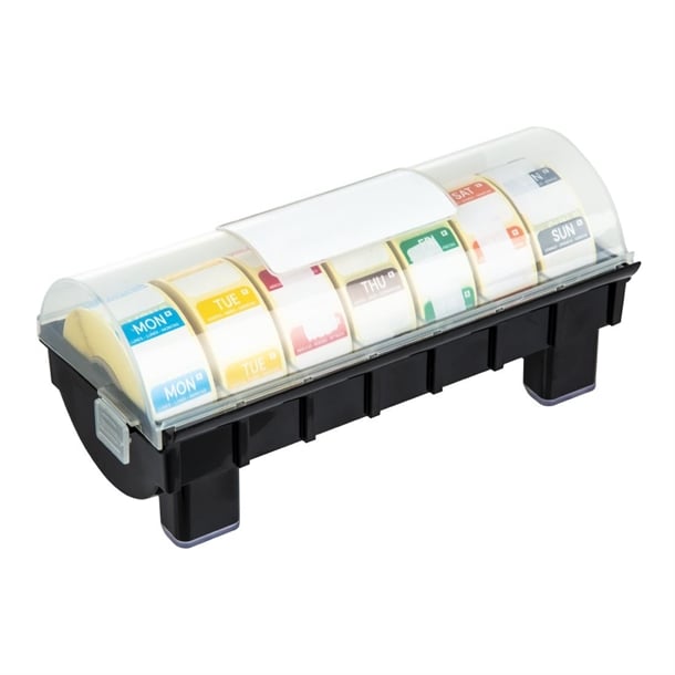 Hygiplas Removable Colour Coded Food Labels with 1" Dispenser