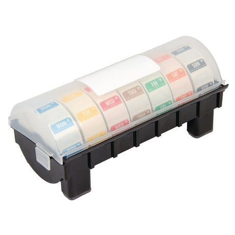 Hygiplas Dissolvable Colour Coded Food Label Starter Kit with 1" Dispenser