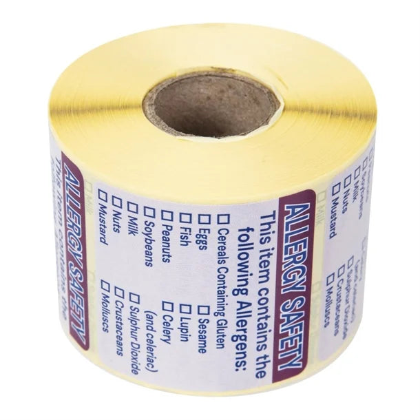Vogue Allergen Food Labels (500 Pack)