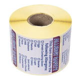 Vogue Allergen Food Labels (500 Pack)
