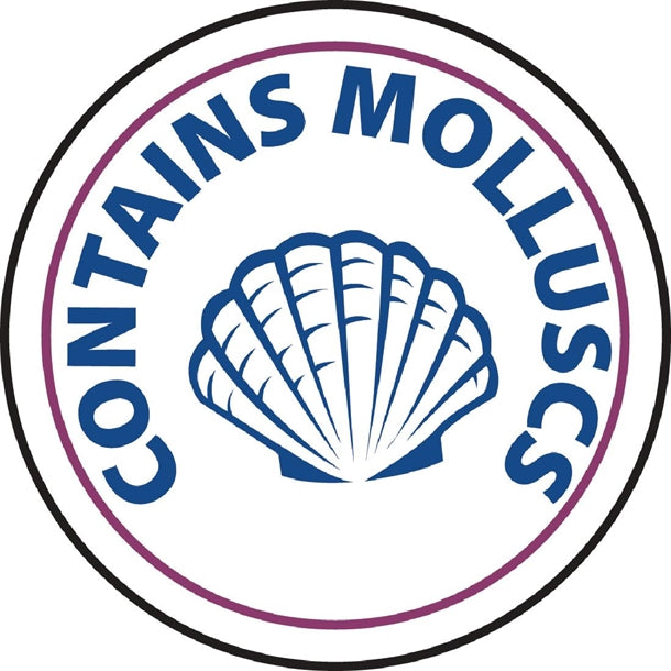 Vogue Molluscs Food Allergen Labels (1000 Pack)