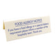Allergy Identification & Labelling