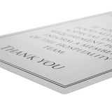 Vogue Brushed Steel Food Allergy Sign