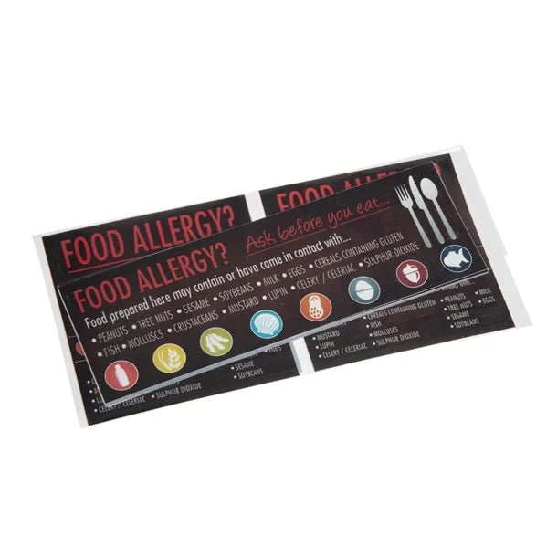 Vogue Food Allergen Window & Wall Stickers