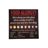 Vogue Food Allergen Window & Wall Stickers