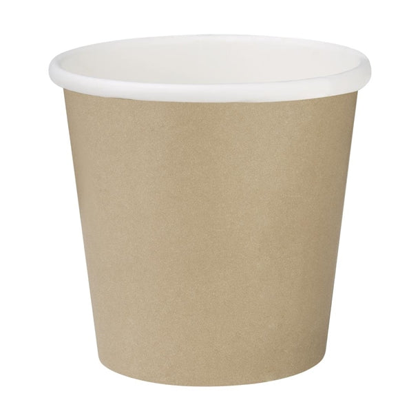Fiesta Recyclable Hot Cups Single Wall Kraft 6oz (1000 Pack)
