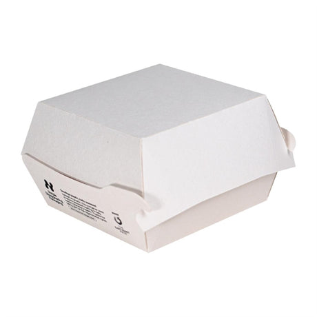 Notpla 5" Clamshell Burger Boxes - White (200 Pack) - image 6
