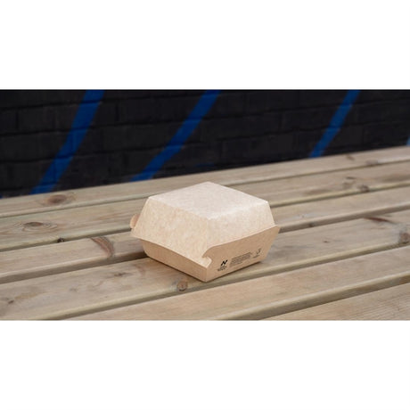 Notpla 5" Clamshell Burger Boxes - Kraft (200 Pack) - image 3