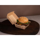 Notpla 5" Clamshell Burger Boxes - Kraft (200 Pack) - image 4