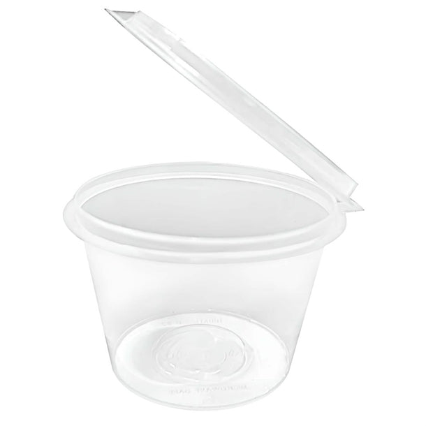 Fiesta Recyclable Portion Pots with Lids 100ml (50 Pack)