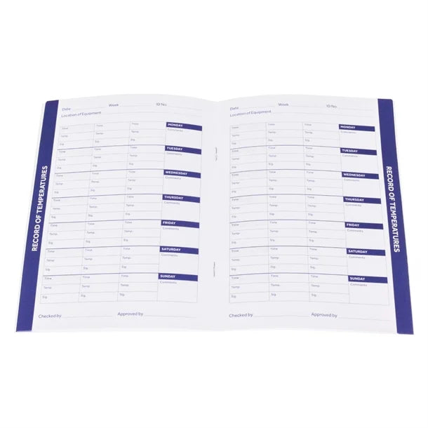 Hygiplas Temperature Log Book