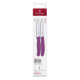 Victorinox Swiss Classic Tomato & Table Knife Wavy Purple 11cm Pack of 2