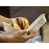 Vegware Nourish Moulded Fibre Burger Boxes 6" (500 Pack) - image 2