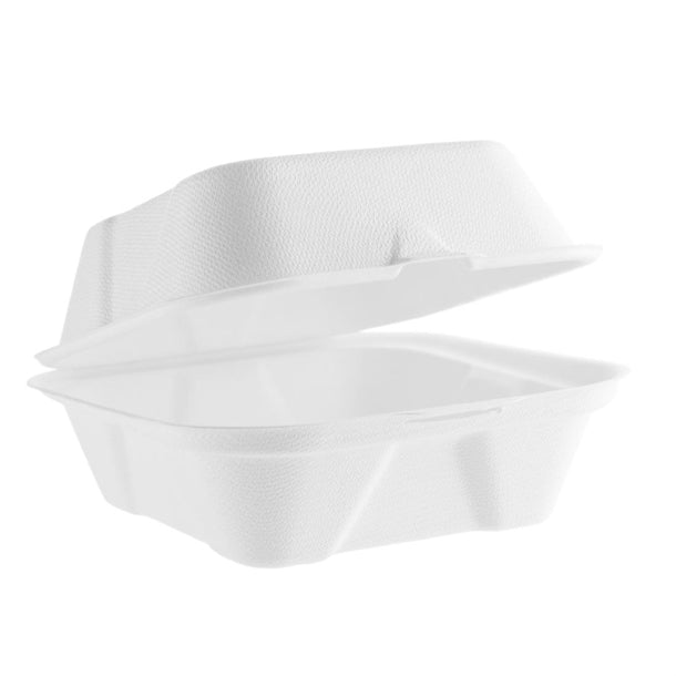 Vegware Nourish Moulded Fibre Burger Boxes 6" (500 Pack) - image 3