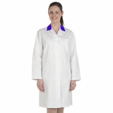 Ladies White Lab Coat with Coloured Collar