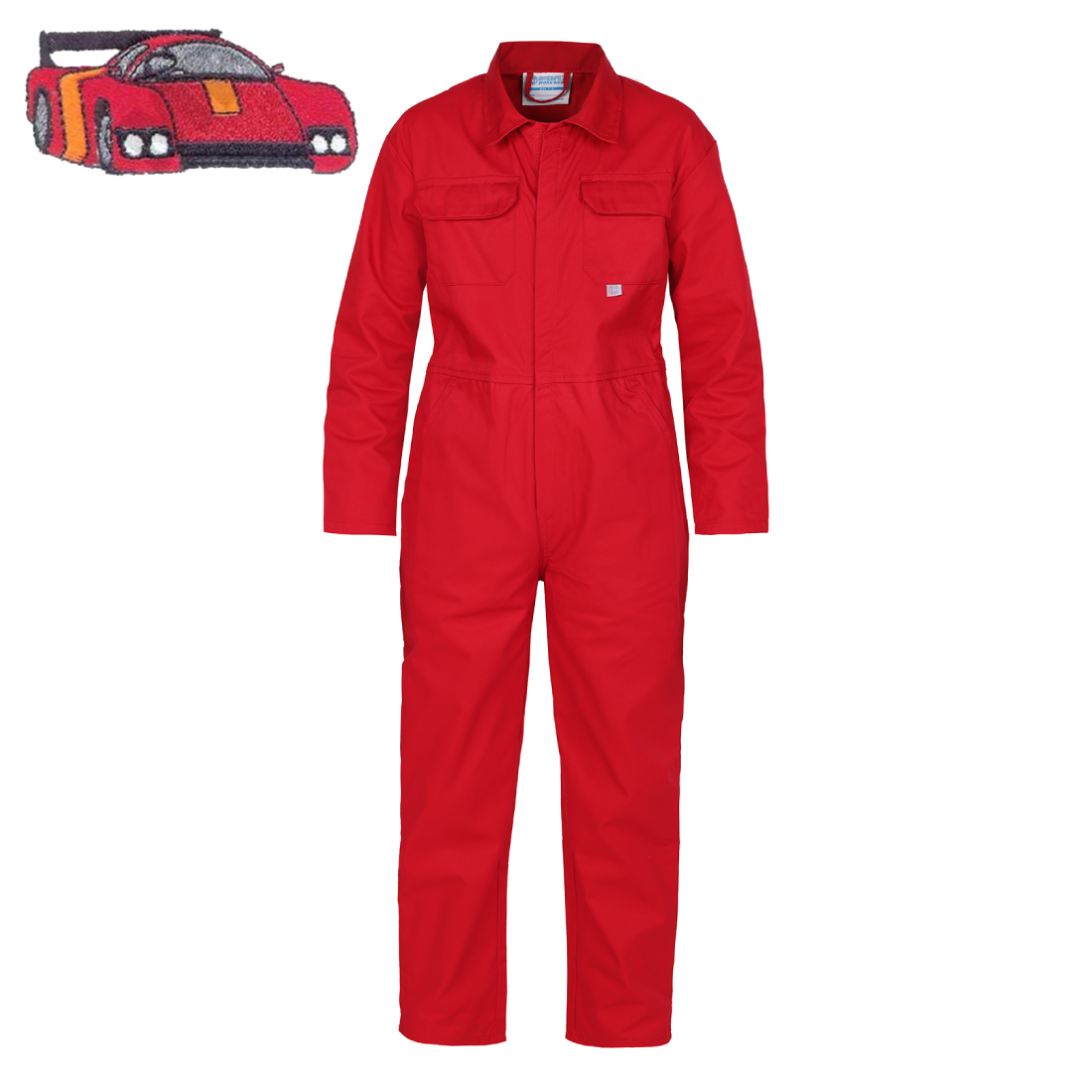Kids Racing Car Emblem "Themed" Coveralls