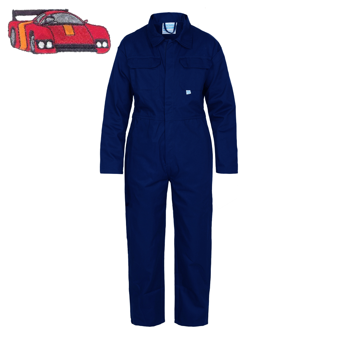 Kids Racing Car Emblem "Themed" Coveralls