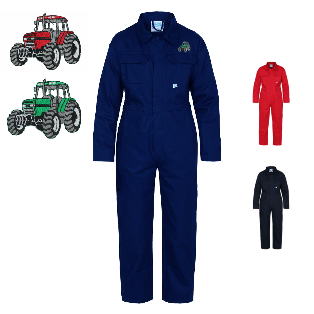 Kids Tractor Emblem "Themed" Coveralls