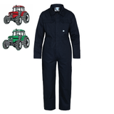 Kids Tractor Emblem "Themed" Coveralls