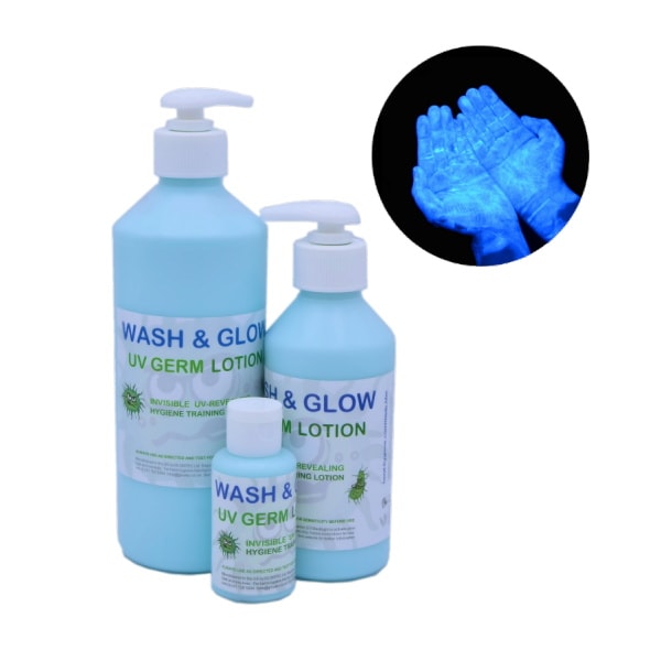 UV Hand & Germ Hygiene Training Lotion - Blue or Green