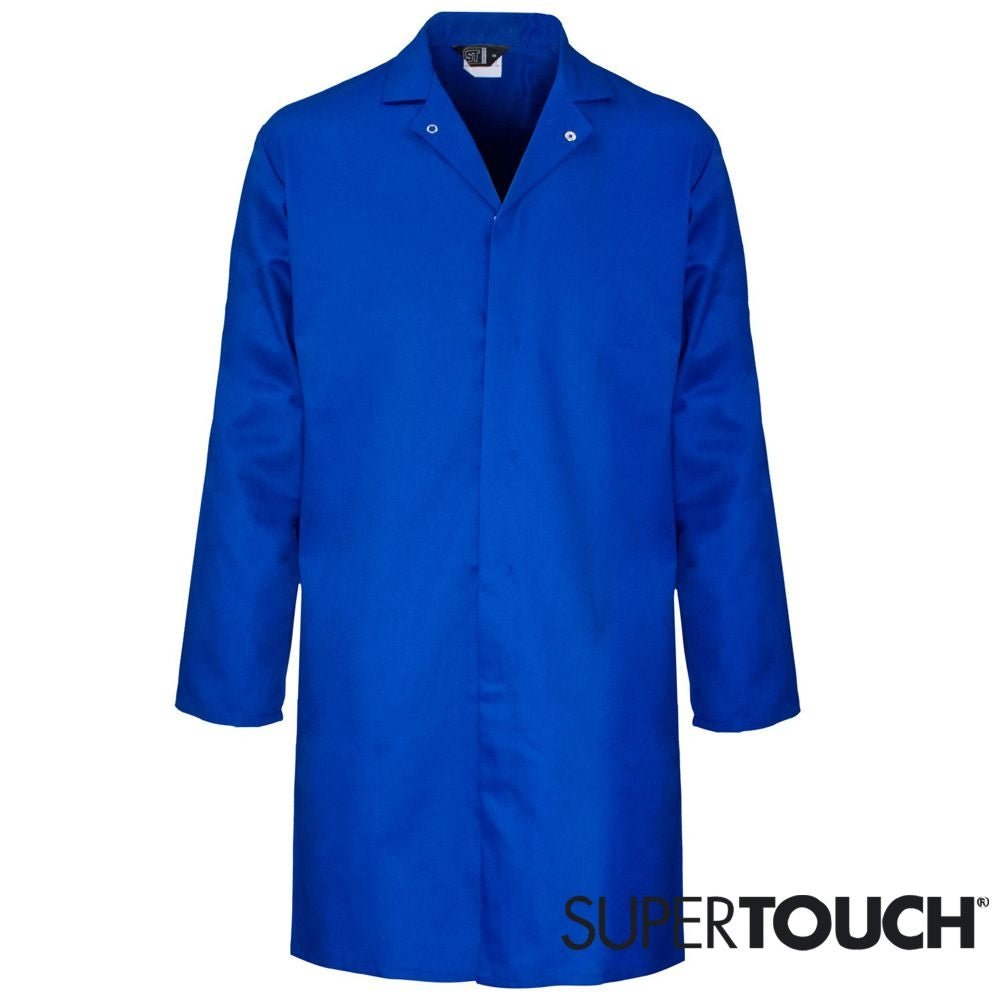 Supertouch Polycotton Food Coat (No External Pockets) - Royal Blue